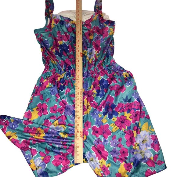 Vintage CW Classics Shorts Romper Womens Med Used Floral - Picture 15 of 16